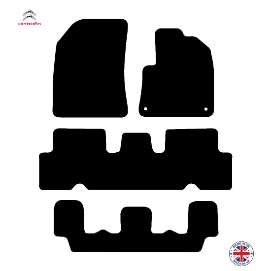 Citroen C4 Grand Spacetourer MPV 2017-2024 Car Floor Mat Set